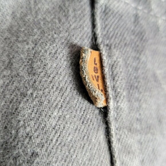 Vintage Levis Two Horses Jeans Red Batwing Orange Tab 1987 Leather Patch 40X34 - Picture 7 of 10